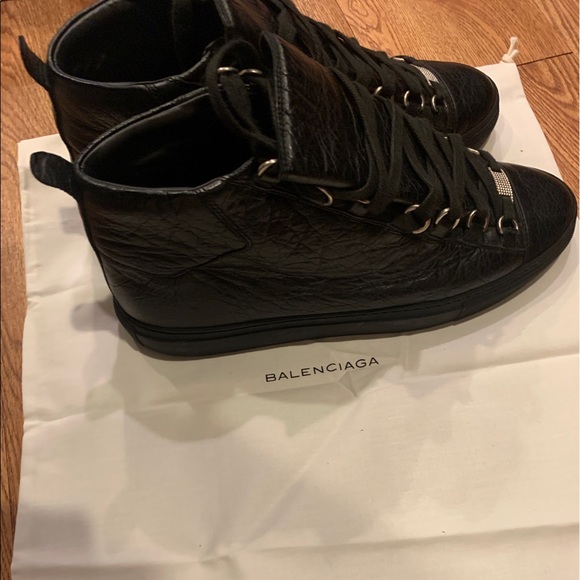 balenciaga arena high shiny